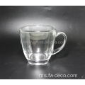 Tangan Double Wall Glass Glass Teh Mug Teh